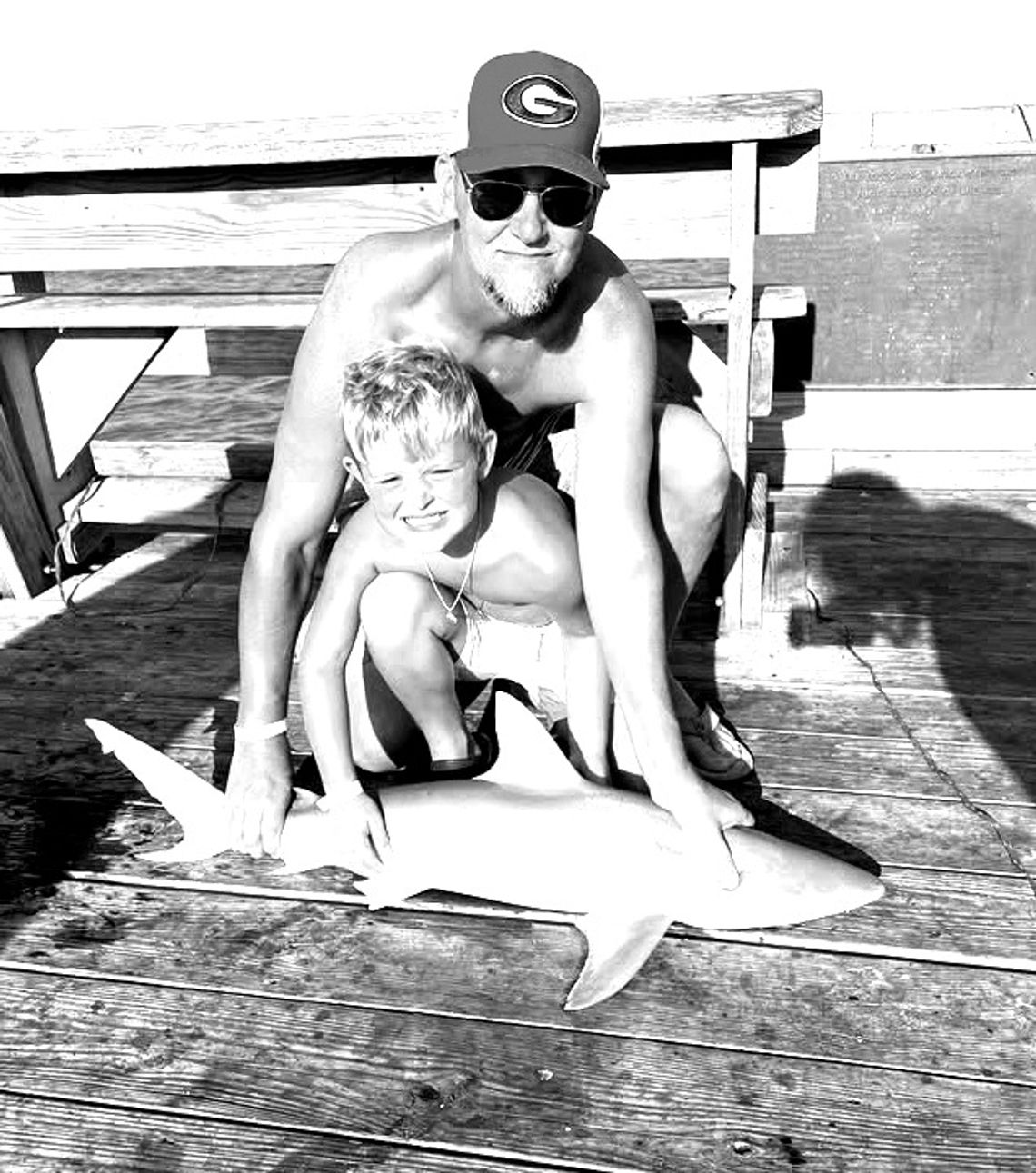 Williams catches shark