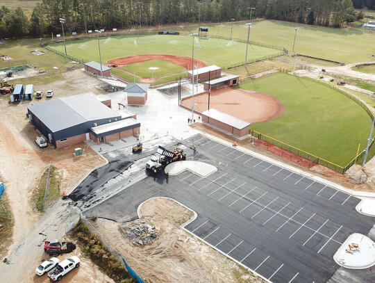 <p>Work is nearing completion on the baseball/softball field renovations at the high school.</p>