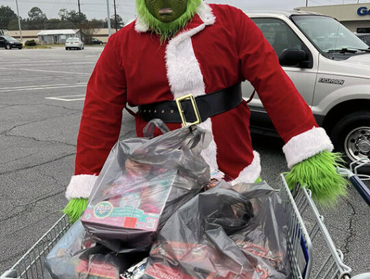 <p>The Grinch will be giving out Christmas gifts at Blackshear City Park Monday, Dec. 19.</p>