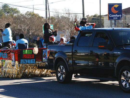 Evergreen Church in Bristol presented a float with singing marchers. The float, “Together We Can Be The Dream” highlighted the contributions of Dr. King and other prominent African Americans.