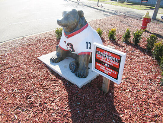 The Championship Bear on Main Street (Georgia Highway 15/121) will soon have to be updated to note that Bennett led the Dawgs to two national championships.