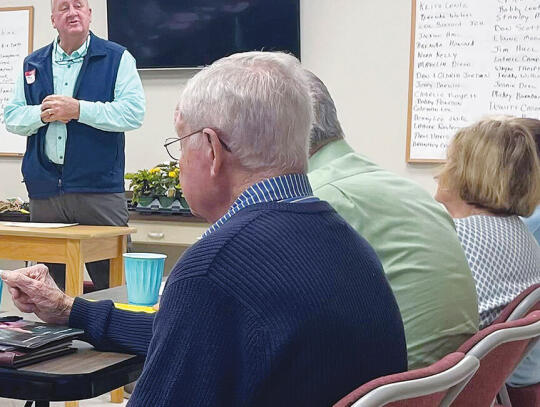 Mark Deal, retired horticulture instructor at Coastal Pines Technical College, was the guest speaker at last week’s meeting of the South Georgia Day Lily Society.