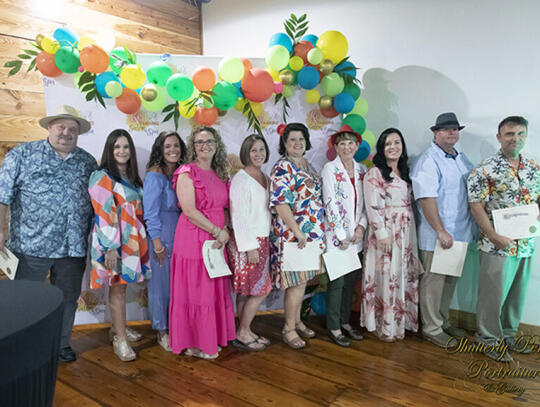 Members of this year’s Leadership Pierce Class were recognized. They include l-r Jerry Vandergriff, Jaime Williamson, Shannon Malone, Sarah McIntosh, Gena Harris, Tina White, Sandy Peacock, Ashley Ramey, Bruce Carter and Chris Bond.