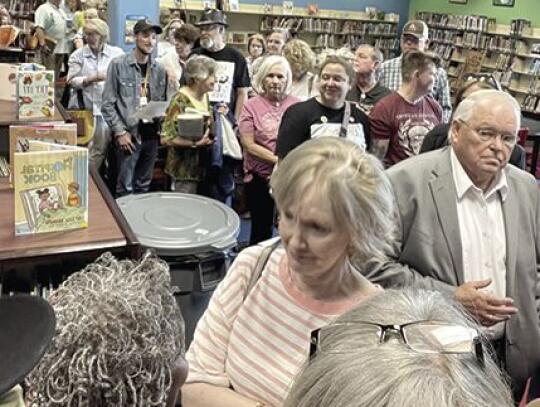 Library crowd