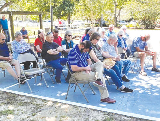 Pierce Countians observed the National Day of Prayer with a pair of observances Thursday. In Offerman about 25 residents gathered at the Offerman City park under sunny and bright blue skies and breezy conditions. Probate Judge Terry Thrift, Floyd Gill, the Rev. Mitch Hall of Mershon Baptis...